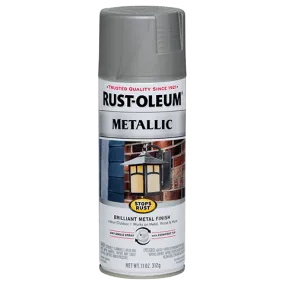 12 OZ Stops Rust Metallic Spray Paint - Matte Nickel