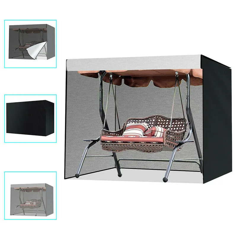 210D Waterproof 3 Seater Patio Swing Chair Sunscreen Protective Cover