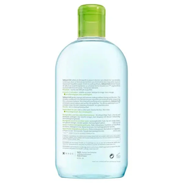 Bioderma Sebium H2O Purifying Micellar Cleansing Water 500ml