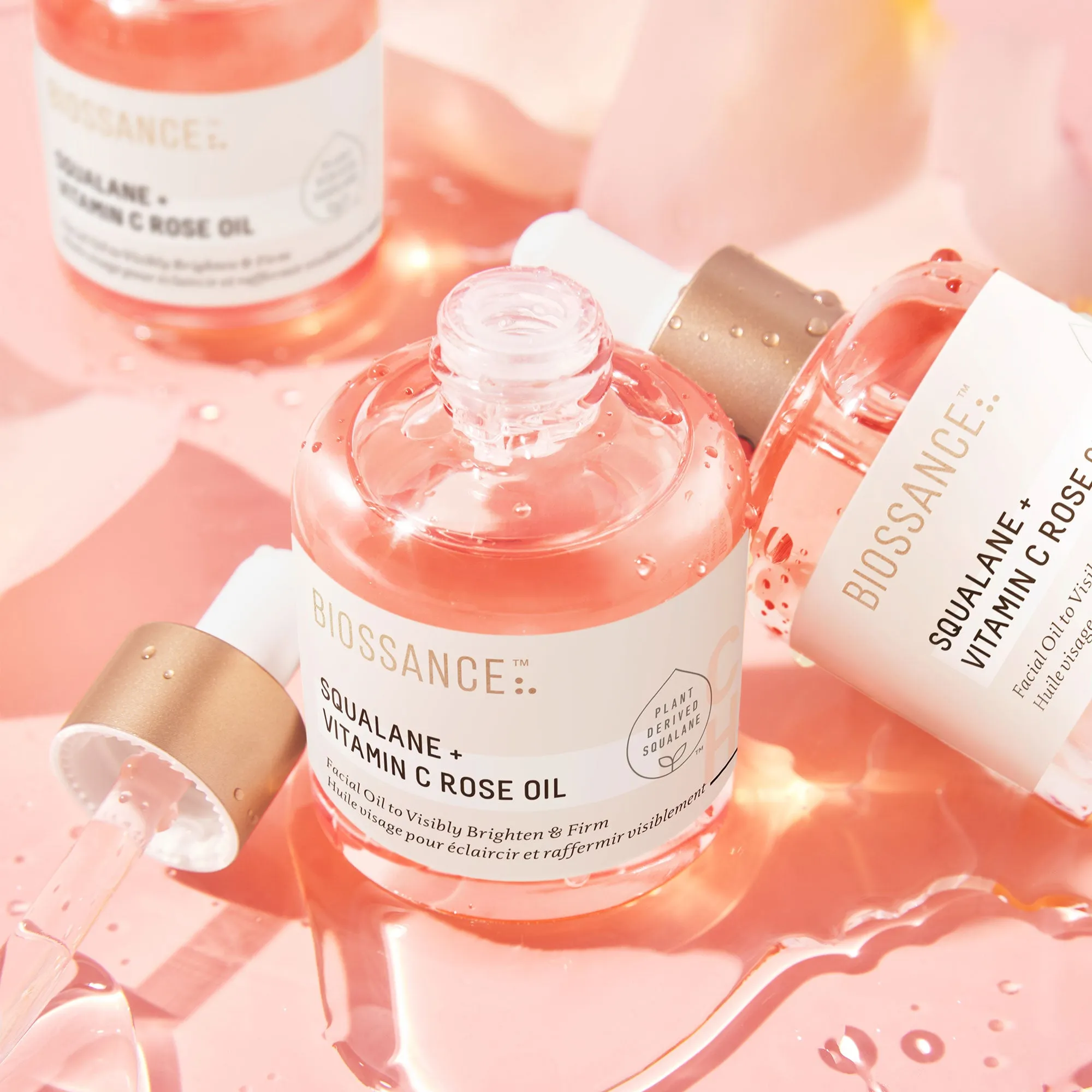 Biossance Squalane   Vitamin C Rose Firming Oil
