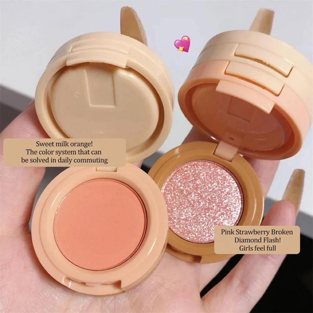 Hudamoji - 3 in 1 Blush & Highlighter Kit