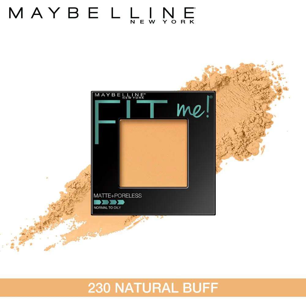 Maybelline New York Fit Me Matte   Poreless Powder, 230 Natural Buff