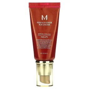 Missha, M Perfect Cover B.B Cream, SPF 42 PA   , No. 25 Warm Beige, 1.7 oz (50 ml)