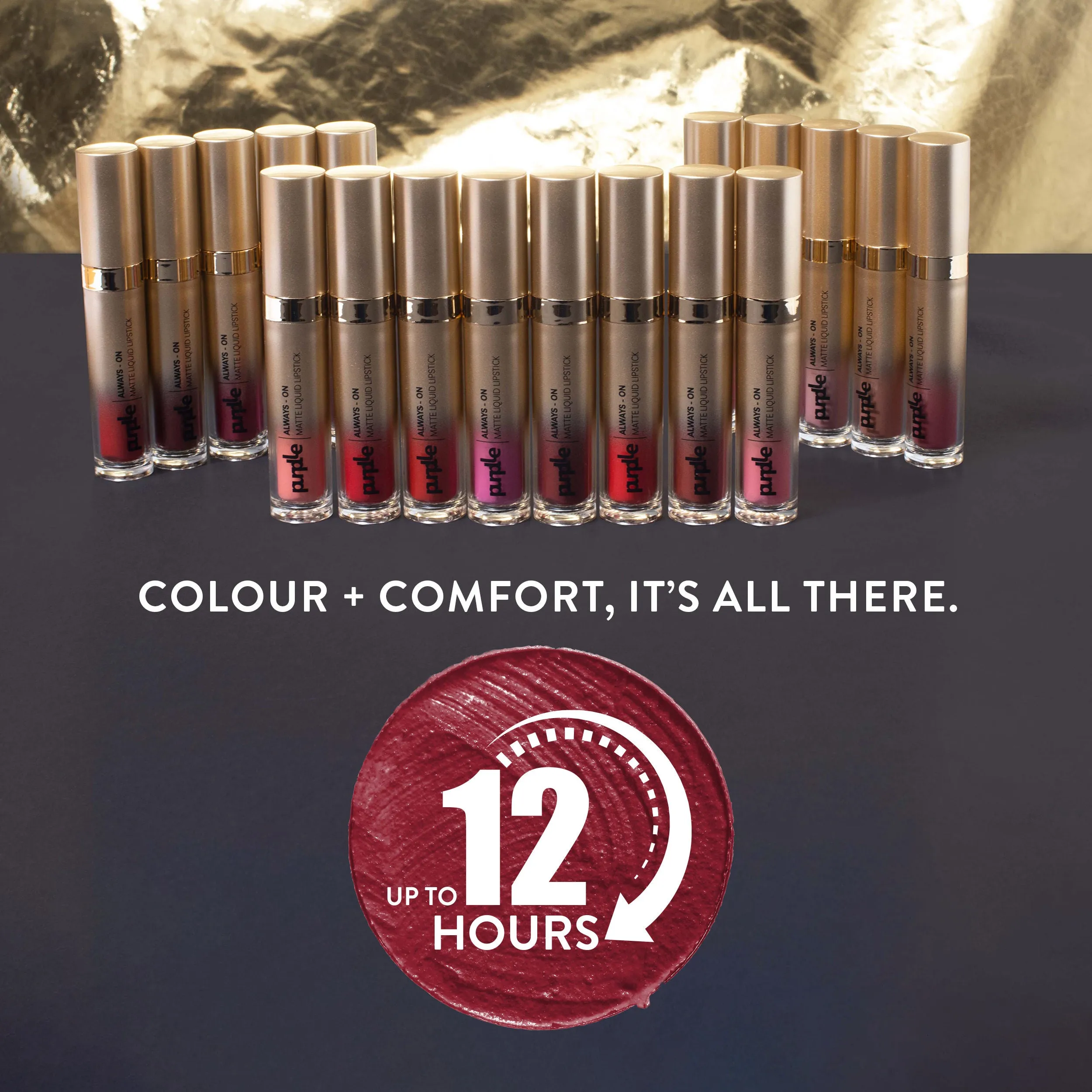 Purplle Always - On Matte Liquid Lipstick - Lusty Love 17 (6.5ml)