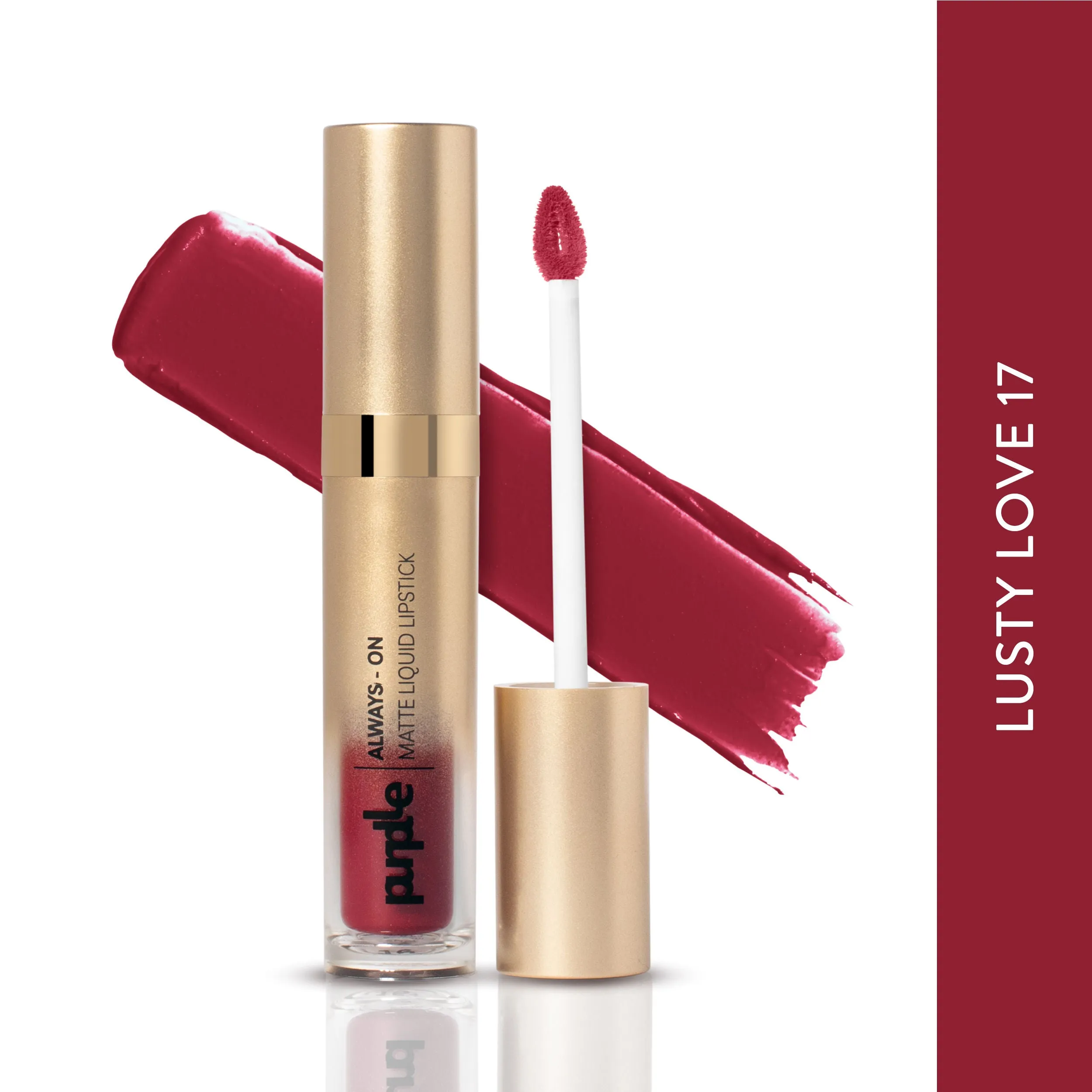 Purplle Always - On Matte Liquid Lipstick - Lusty Love 17 (6.5ml)