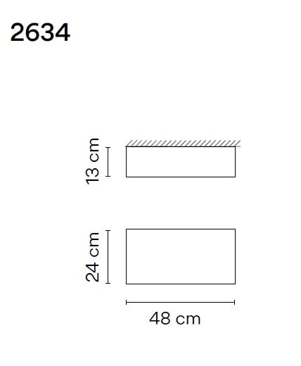Structural Ceiling Lamp Matt Cream Lacquer 3-2634