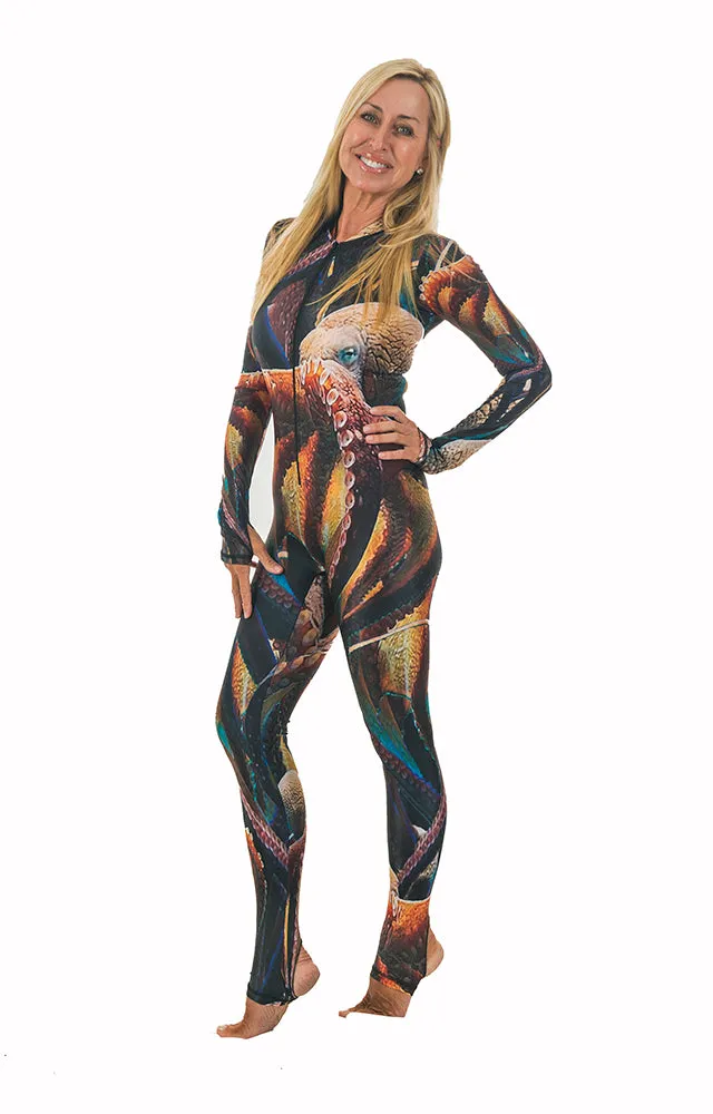 The Kraken - Front Zippered Diveskin (Giant Pacific Octopus)
