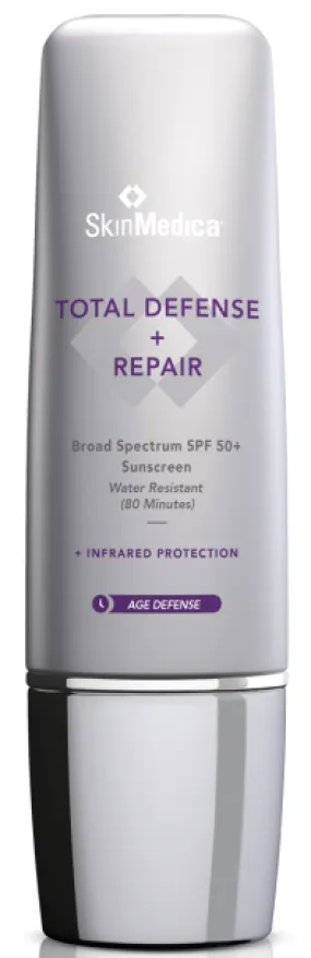 TOTAL DEFENSE   REPAIR Broad Spectrum Sunscreen SPF 50  Sports-Ready Formulation - SkinMedica
