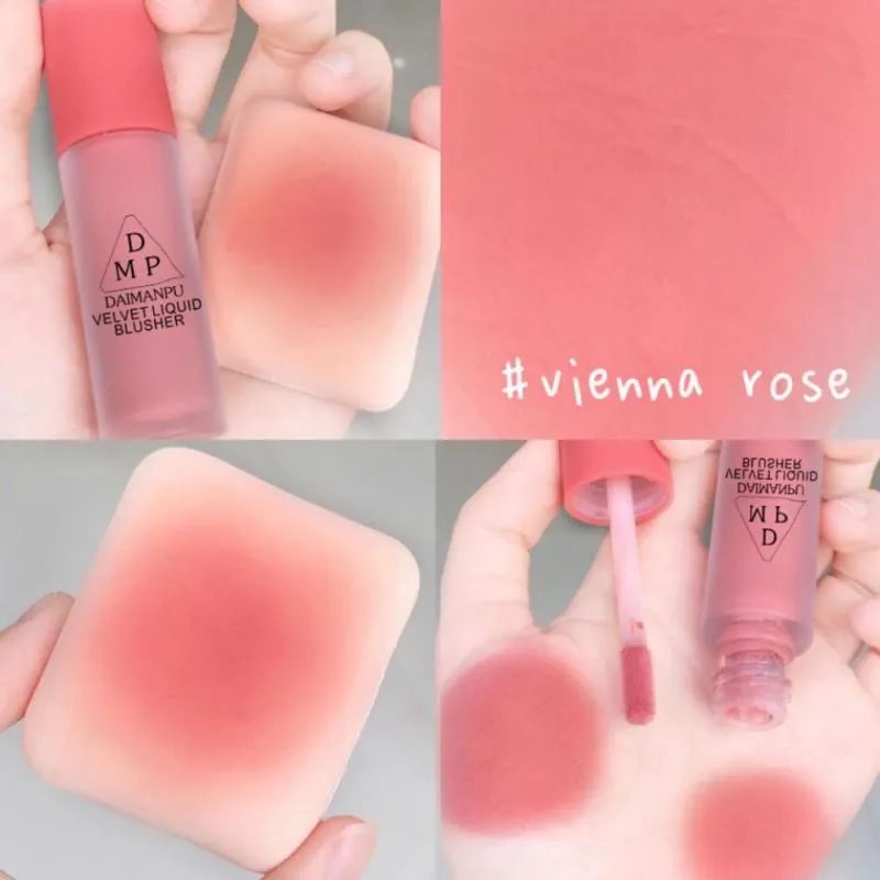 VenusFox Natural Blush Makeup Palette Mineral Powder Red Rouge Lasting Cream Cheek Tint  Face Makeup