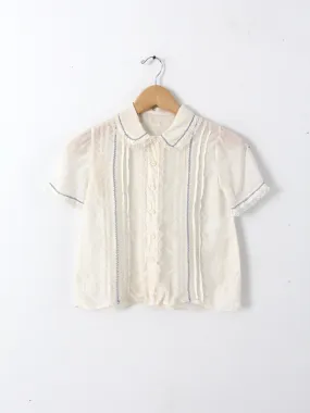 vintage 20s silk blouse